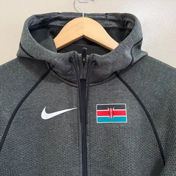 Nike Pro Elite Kenya Team Issue Tech Fleece Hoodie Jacket Running Womens S NEW - Picture 3 of 11